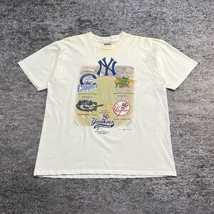 Vintage Staten Island Yankees T Shirt Mens XL 1999 MLB Minor League Sport Attack
